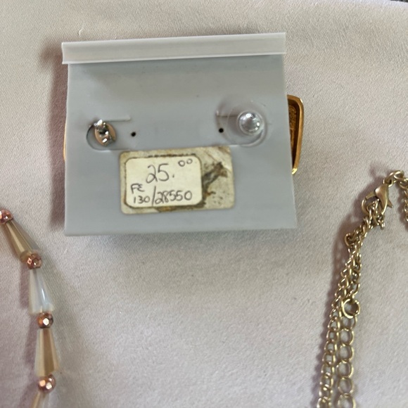 vintage gold jewelry bundle. Savvy By Swarovski, Guess, Sarah Conventry, Erimish - Picture 8 of 8